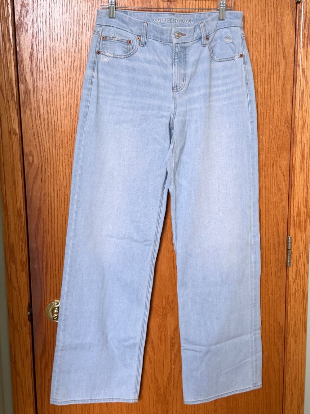 AE Curvy Stovepipe High Rise Jeans 8 Long
